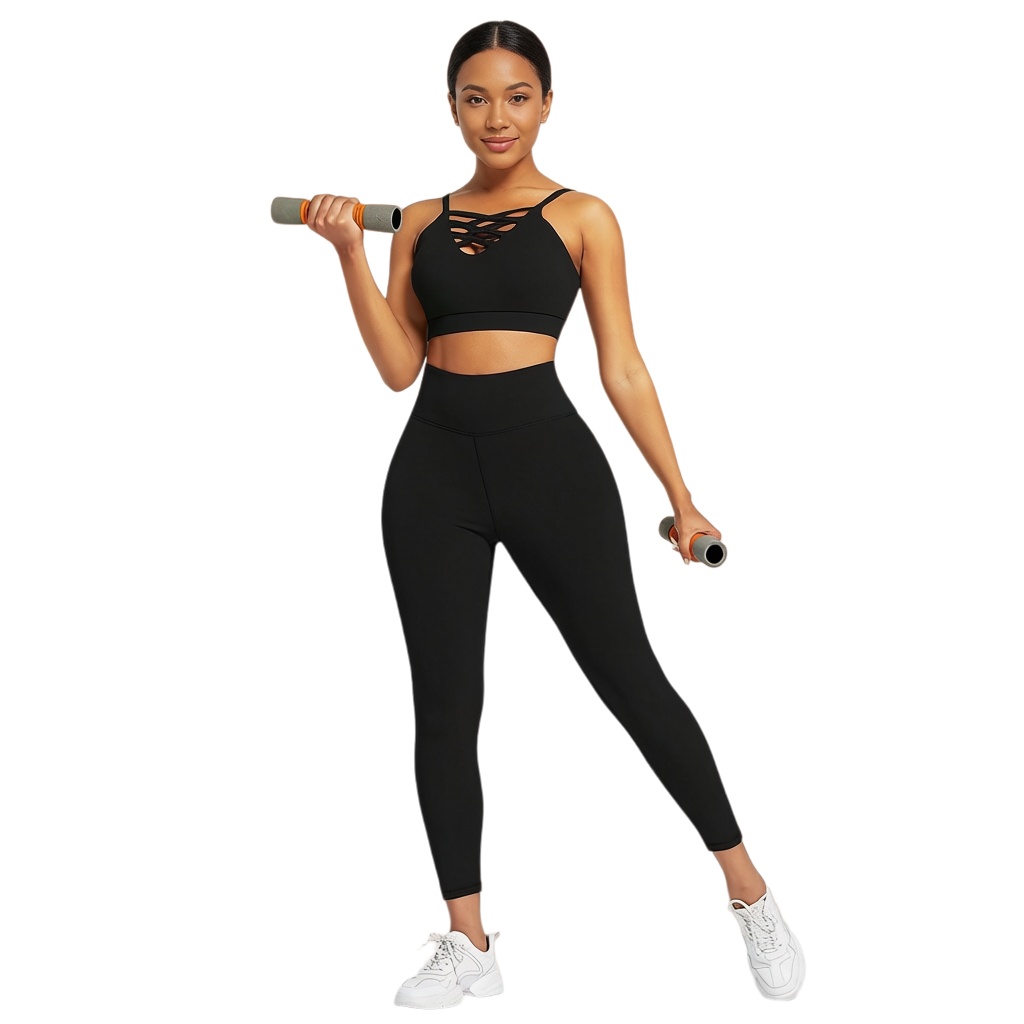 Yoga Fitness Gym - 3ピース レディース ヨガ フィットネスセット - ジム