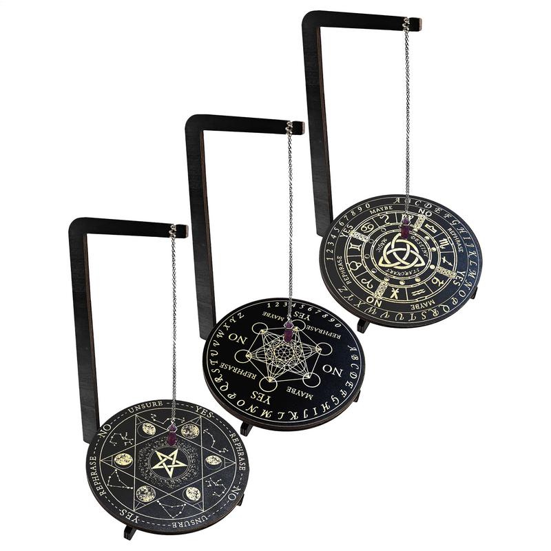 Yoga Fitness Board - 木製振り子ディスプレイスタンドジュエリークリスタルディスプレイ棚スタンドダウジングプランシェットボード寝室リビングルームヨガ瞑想