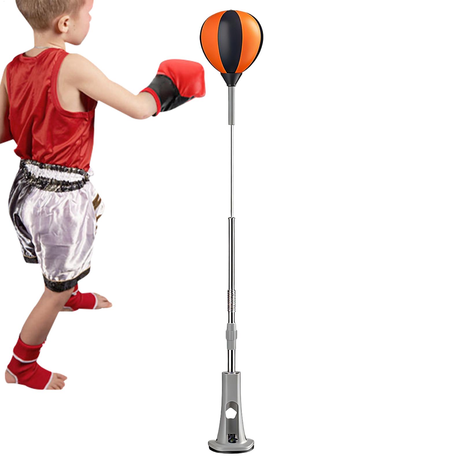 Boxing Punching Bag - スタンディングパンチングバッグ、スタンド付きボクシングバッグ、直立トレーニングターゲット、トレーニングエクササイズ機器、吸盤ベース、高さ調節可能