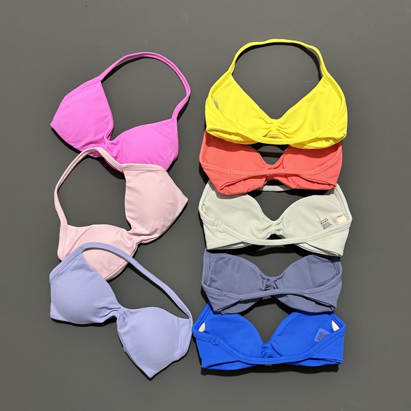 スポーツストラップブラヨガ下着女性ジムトップランニングエクサ - Yoga Fitness Exercises のレビューと価格
