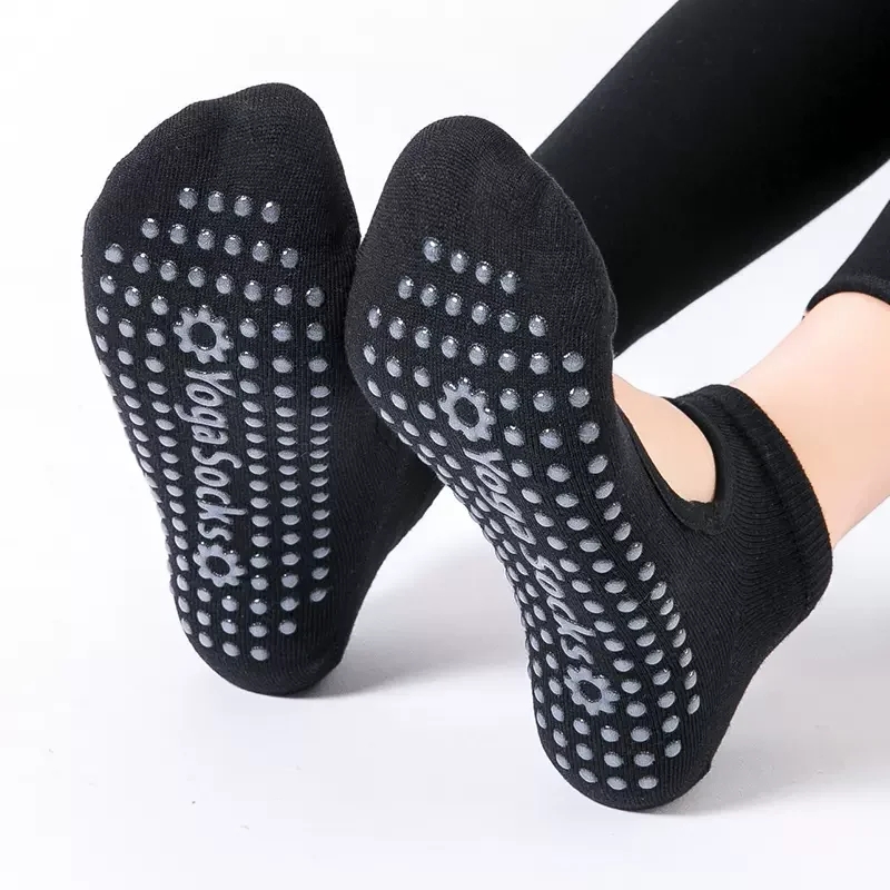 高品質の女性ヨガソックス滑り止め通気性背中の開いたピラティス - Yoga Fitness Gym のレビューと価格