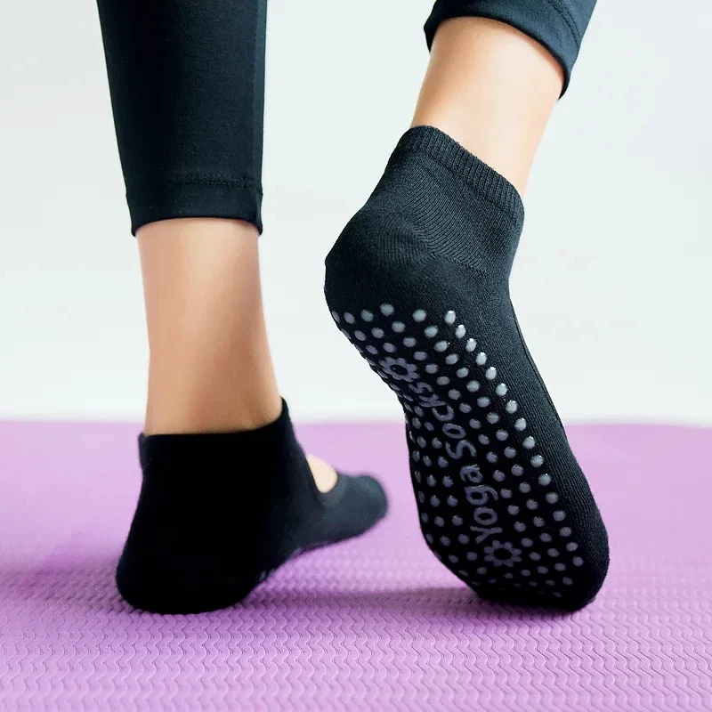 高品質の女性ヨガソックス滑り止め通気性背中の開いたピラティス - Yoga Fitness Gym のレビューと価格
