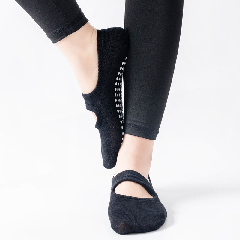 高品質の女性ヨガソックス滑り止め通気性バックレスピラティスソ - Yoga Fitness Gym のレビューと価格