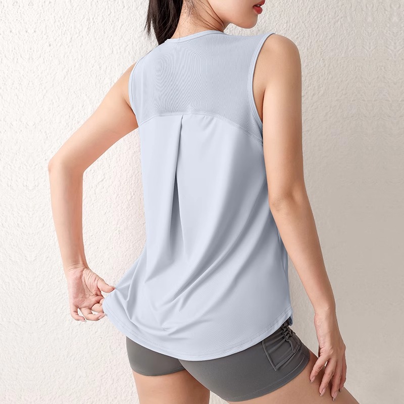 女性のルーズ速乾性スポーツタンクトップ新しいヨガトレーニング - Yoga Fitness Exercises のレビューと価格