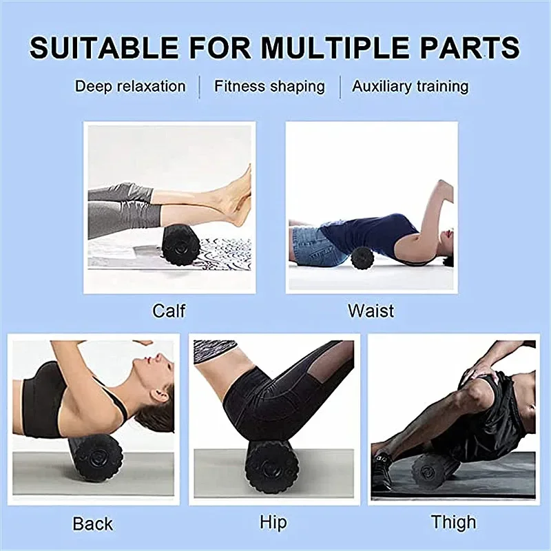 振動付き電動ヨガマッサージフォームマッサージャー,4スピード - Yoga Fitness Massage のレビューと価格