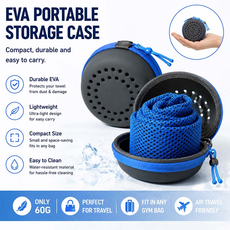 インスタント冷却タオル EVAケース付き 速乾 スポーツジム - Yoga Fitness Gym のレビューと価格