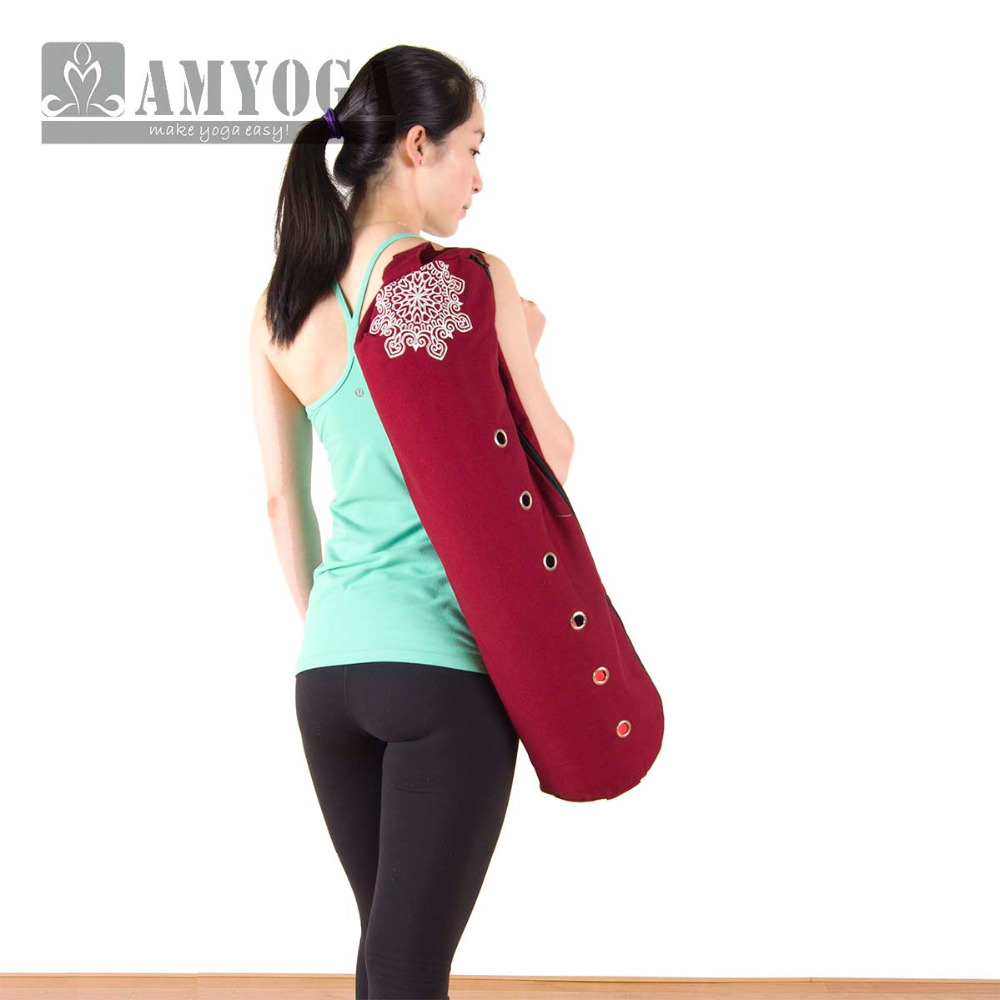 キャンバスヨガマットバッグ シングルショルダー ジムマットバ - Yoga Fitness Gym のレビューと価格