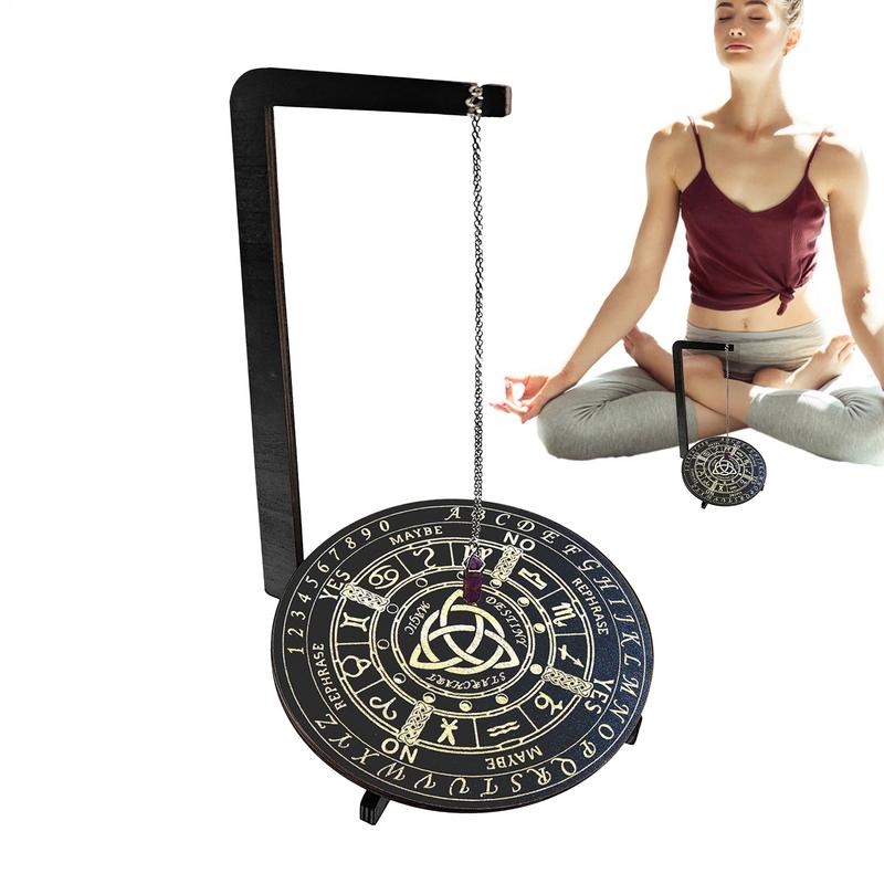 木製振り子ディスプレイスタンドジュエリークリスタルディスプレ - Yoga Fitness Board のレビューと価格