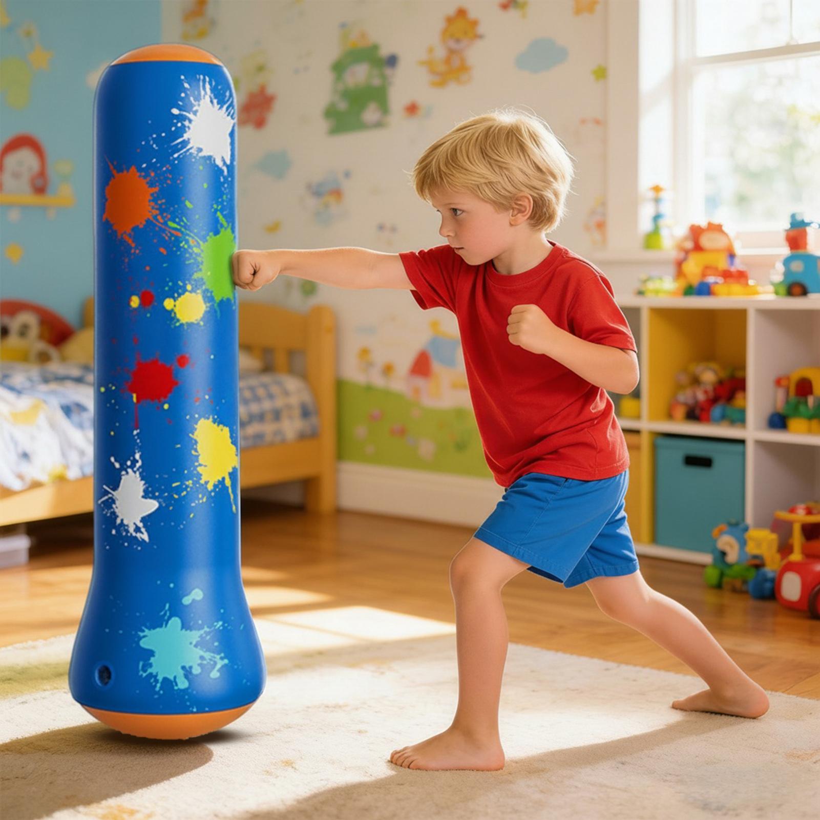 子供用パンチングバッグ インフレータブルトレーニングボクシン - Boxing Punching Bag のレビューと価格