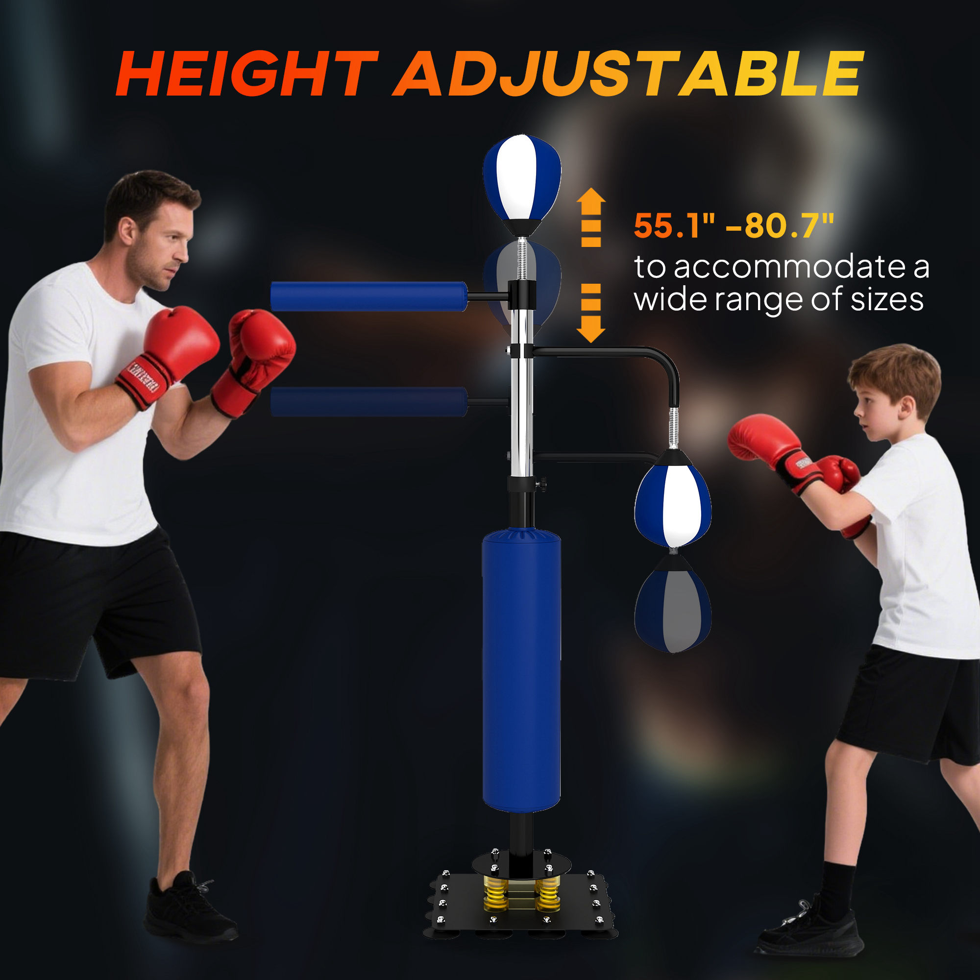 4.6-6.7スピードバッグボクシングバッグスタンド、リフレ - Boxing Punching Bag のレビューと価格