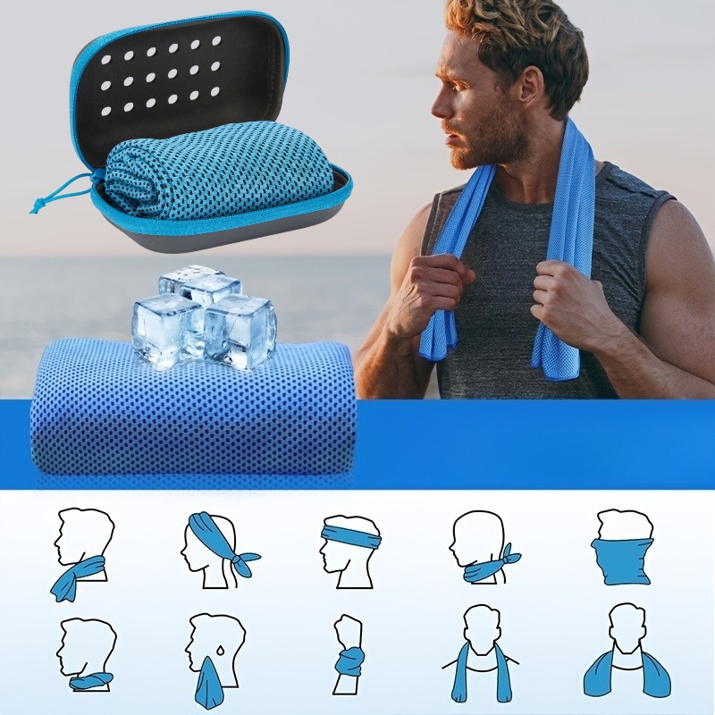 冷却スポーツタオル、速乾性汗吸収ワークアウトタオル（ジム、ラ - Yoga Fitness Gym のレビューと価格